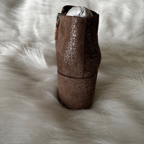 Gentle Souls Womens Camelia Cocoa Open Toe Booties Size 5.5 Medium (B  M) - Picture 3 of 5